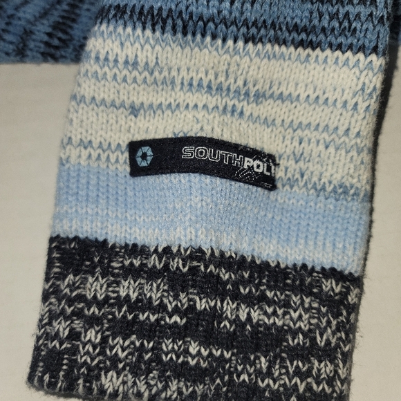 vintage y2k southpole Striped Blue/white  Long Sleeve Crew Neck sweater SZXL - Picture 11 of 11